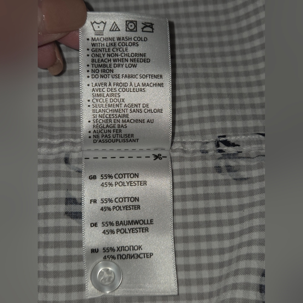 HB Casual Patterned Button Down Shirt Summer Shir… - image 10